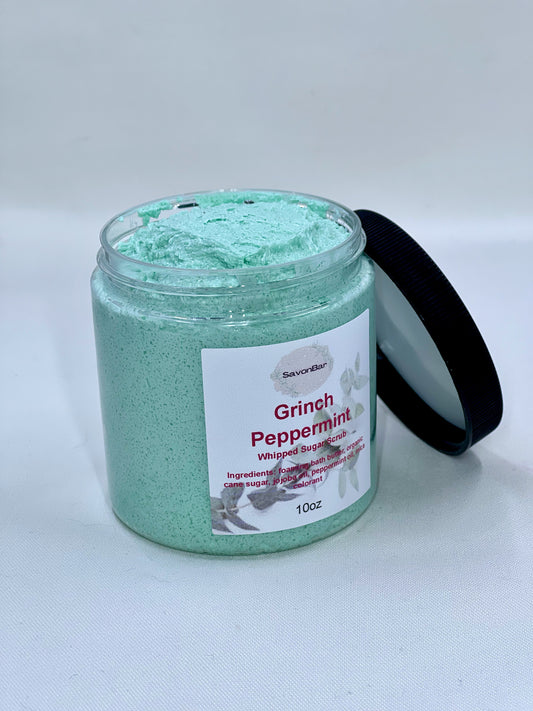 Grinch Peppermint Whipped Sugar Scrub